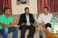 يافا: الحركة الاسلامية في زيارة تضامنية مع فضيلة القاضي محمد زبدة بعد إحراق سيارته